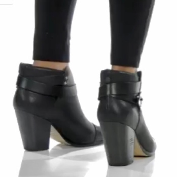 Rag & Bone Harrow Black Strappy Booties - Picture 2 of 11